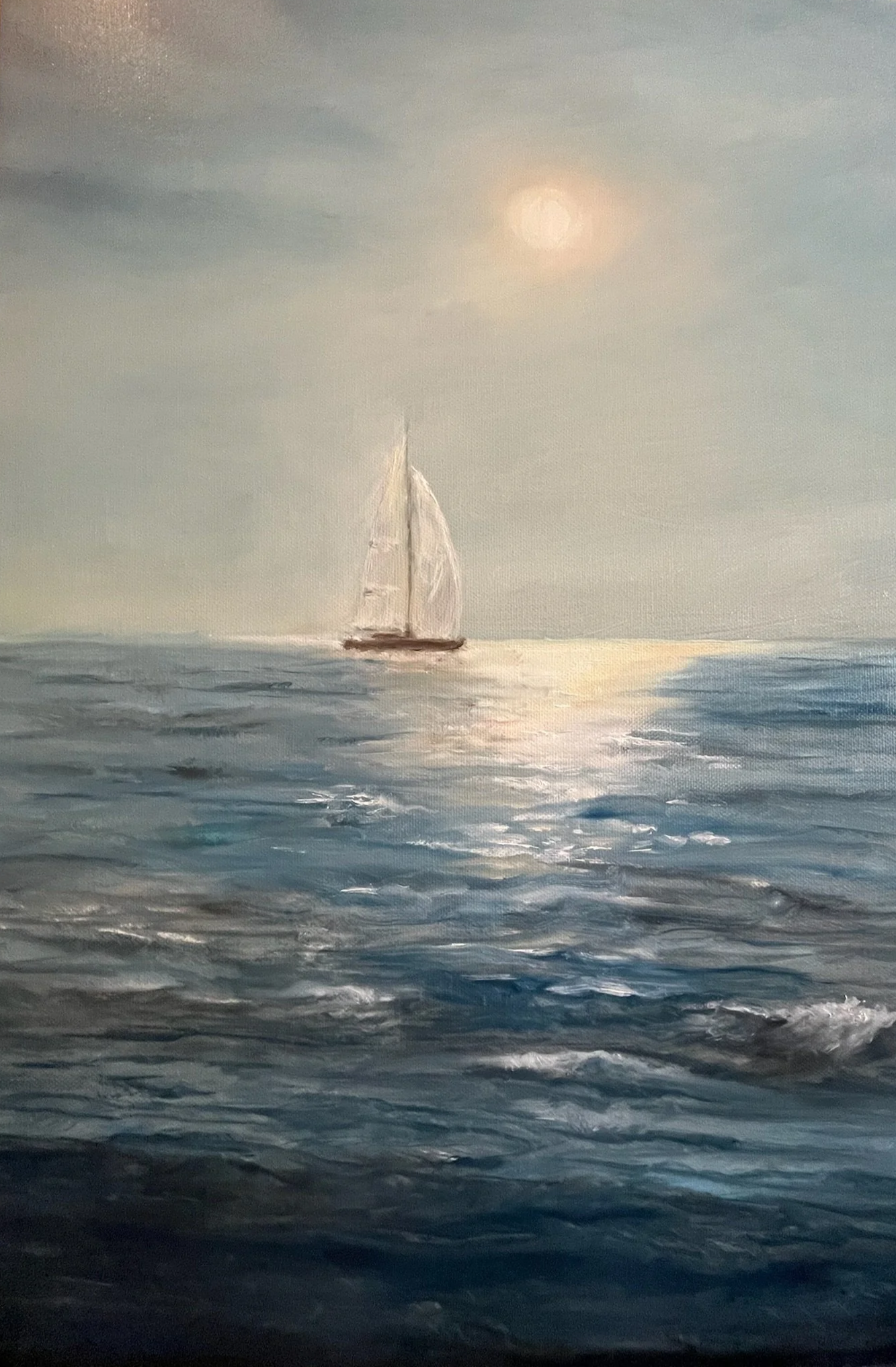 Moon Over The Sea | 55x38