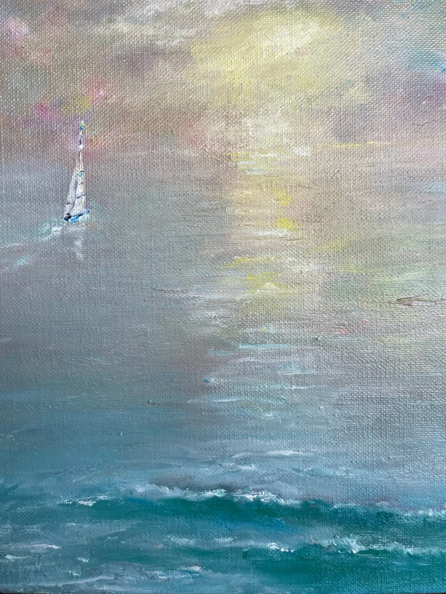 Sailboat In The Sea | 35x27