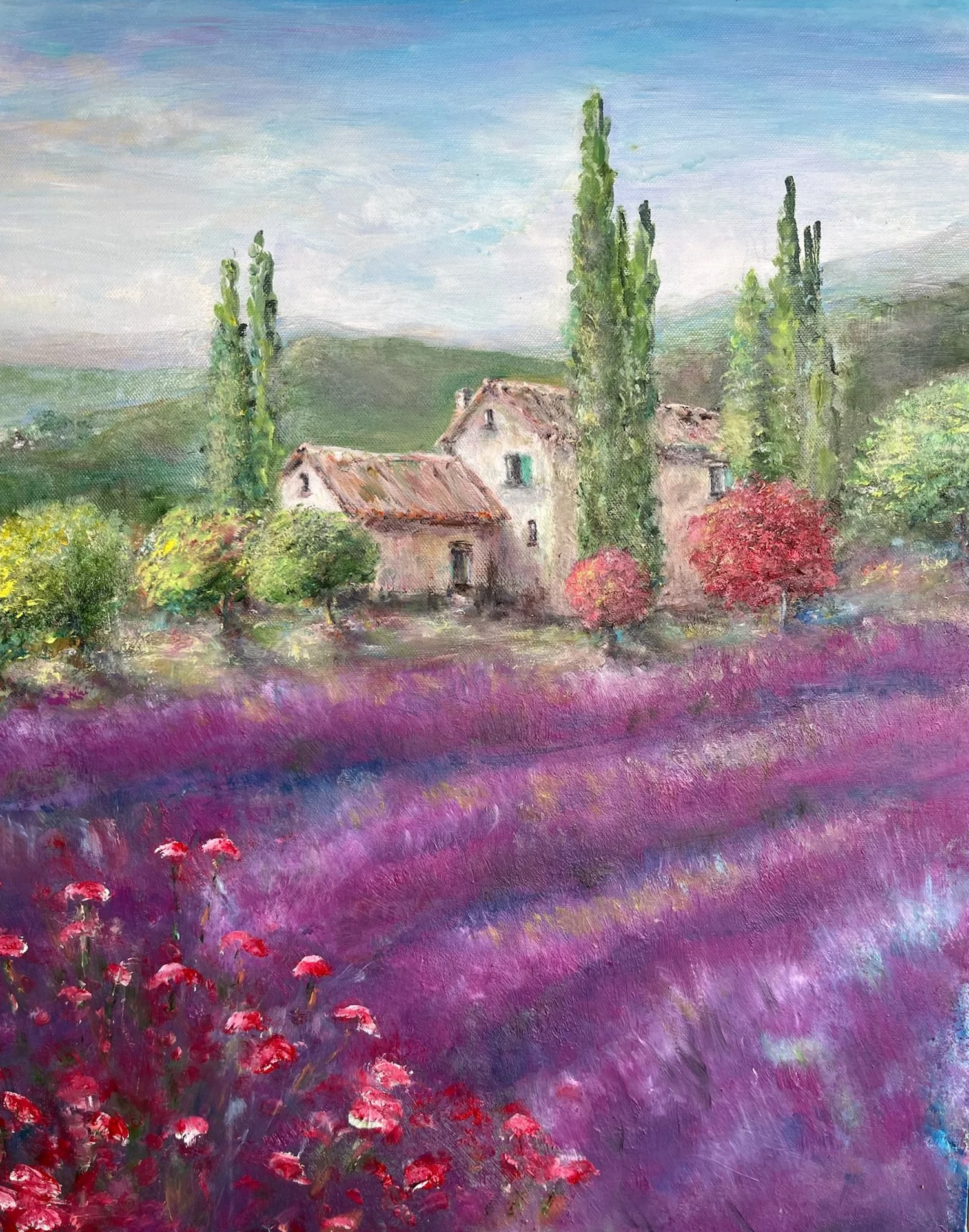 Lavender Fields | 55x46