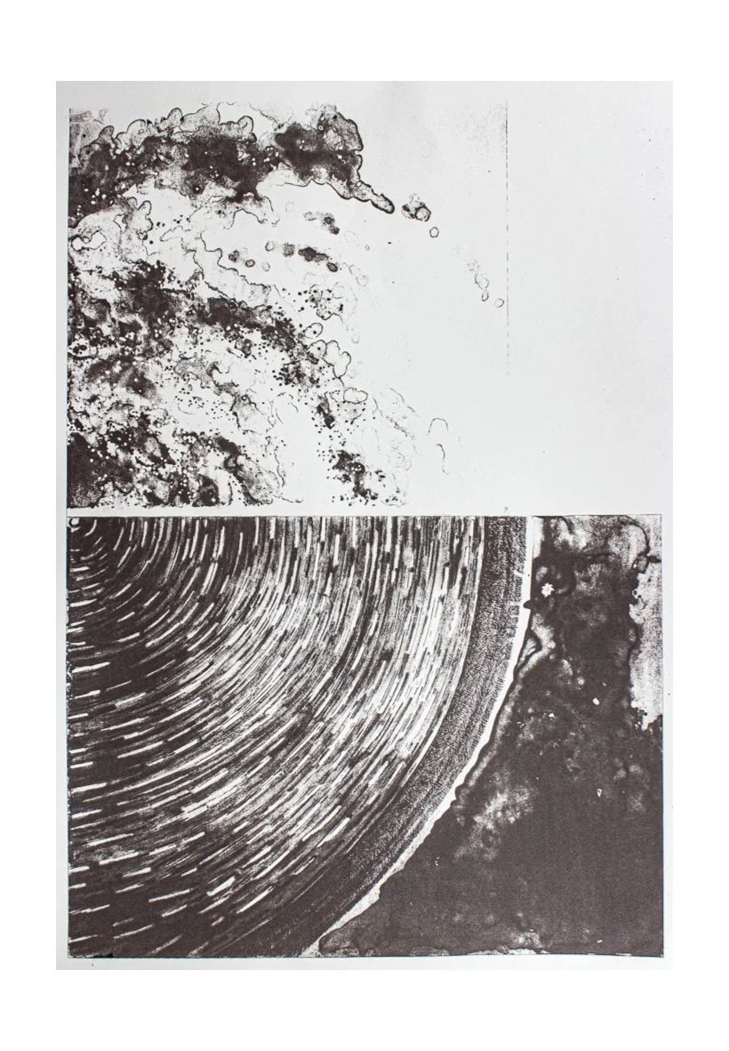 Spiraling Screenprint on Paper Unique Edition