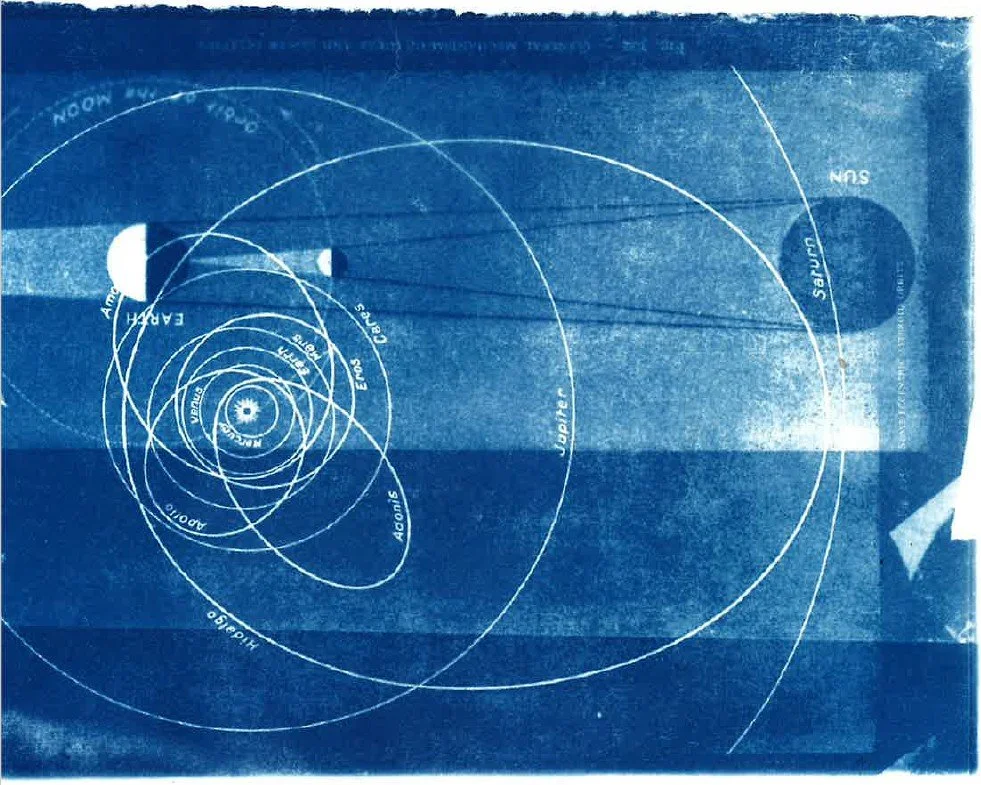 R Godbole Orbits Cyanotype March 2026