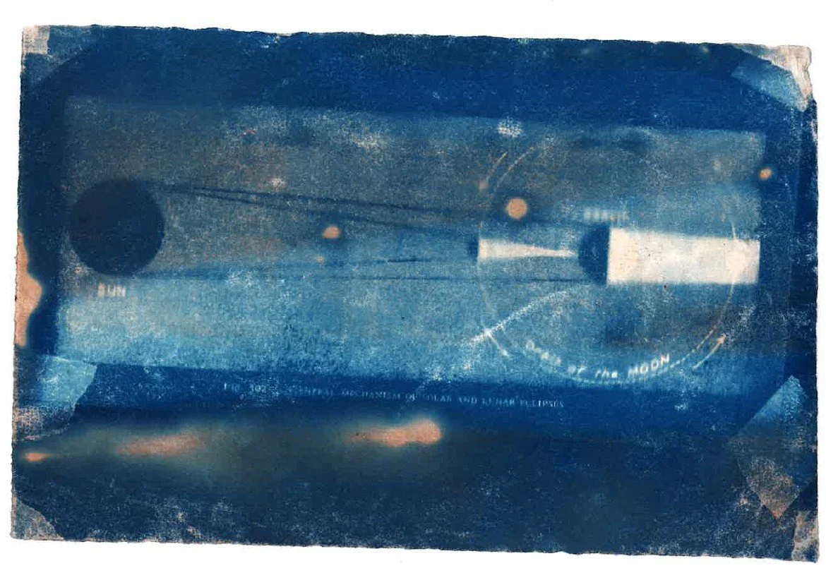 Eclipse Cyanotype
