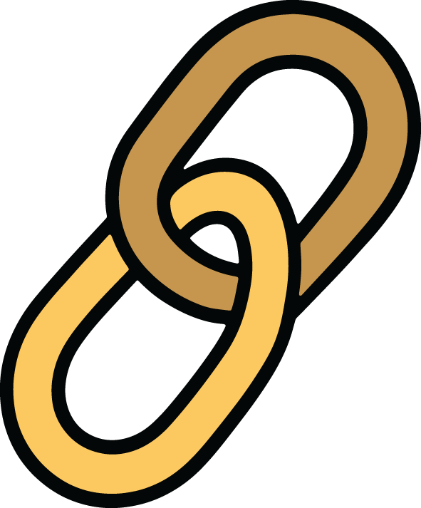 Chain symbol representing strong and timeless brand identity design