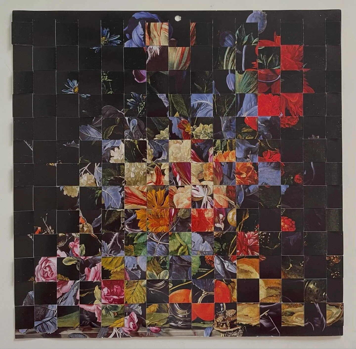 &ldquo;Twelve Months of the Year&rdquo;, 48 x 48cm, woven calendar pages, 2023

As series about #time #17centurydutchstilllives #flowers #calendars  and how we consume historical paintings. 

A couple from this series are currently on display in the 