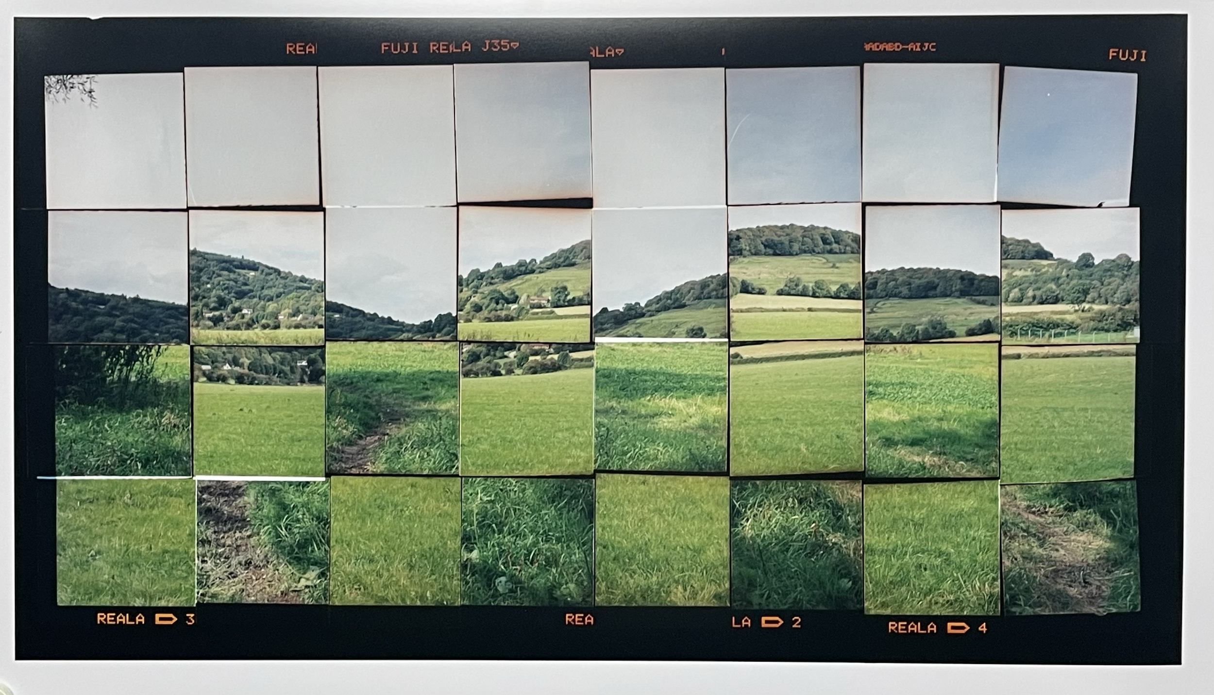 ‘Shuffle no.3’, colour photograph from two cut and rearranged negatives, 76 x 42 cm, 2025