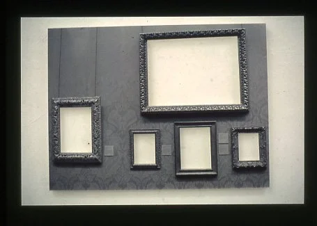 ‘Pictures at an Exhibition’, cut black and white photograph mounted on perspex, 1997