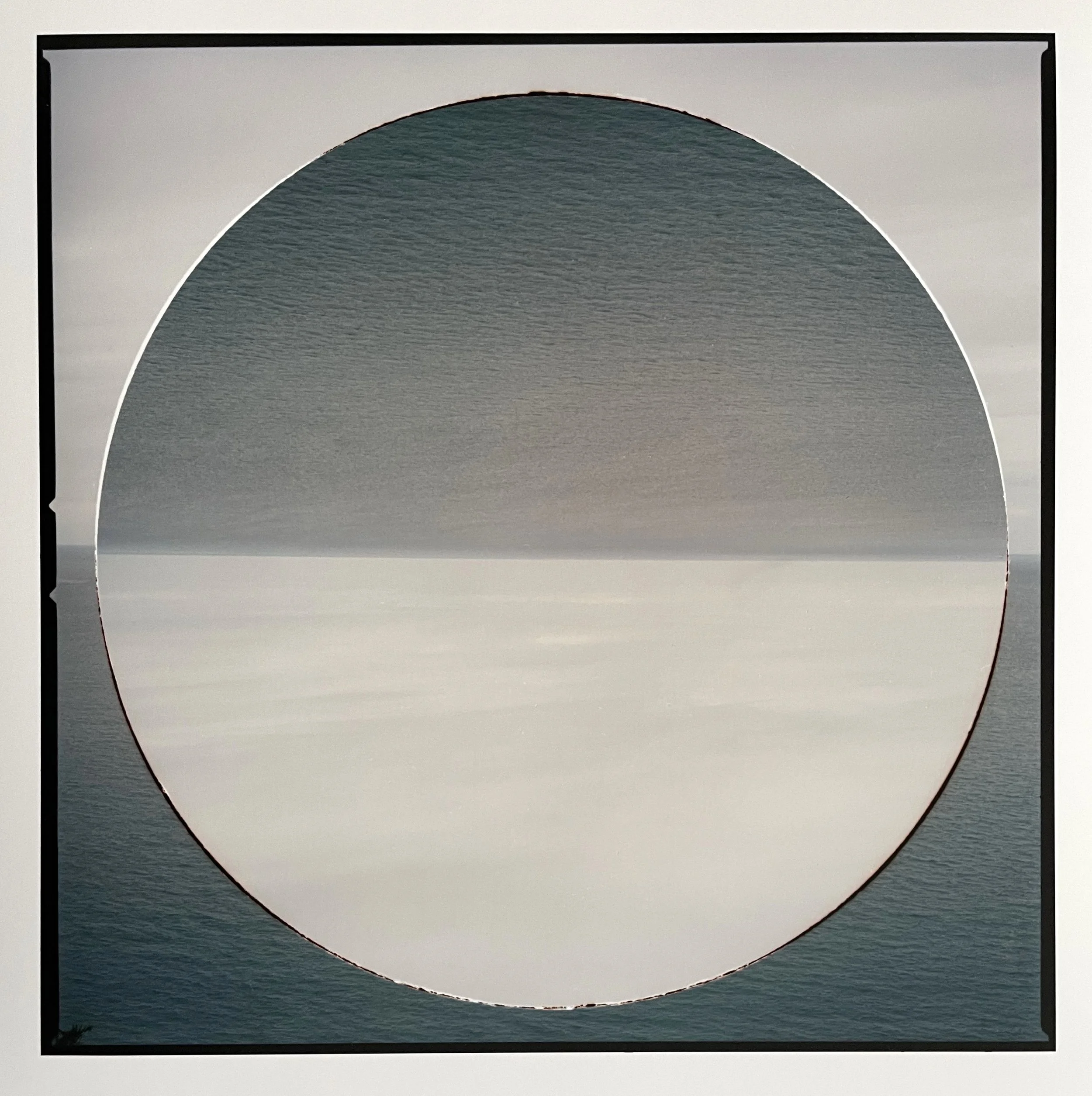 ‘In the beginning...', colour photograph from hole-punched and repositioned negative, 24 x 24 cm, 2020