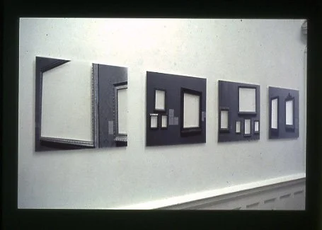 ‘Pictures at an Exhibition’, cut black and white photographs mounted on perspex, 1997