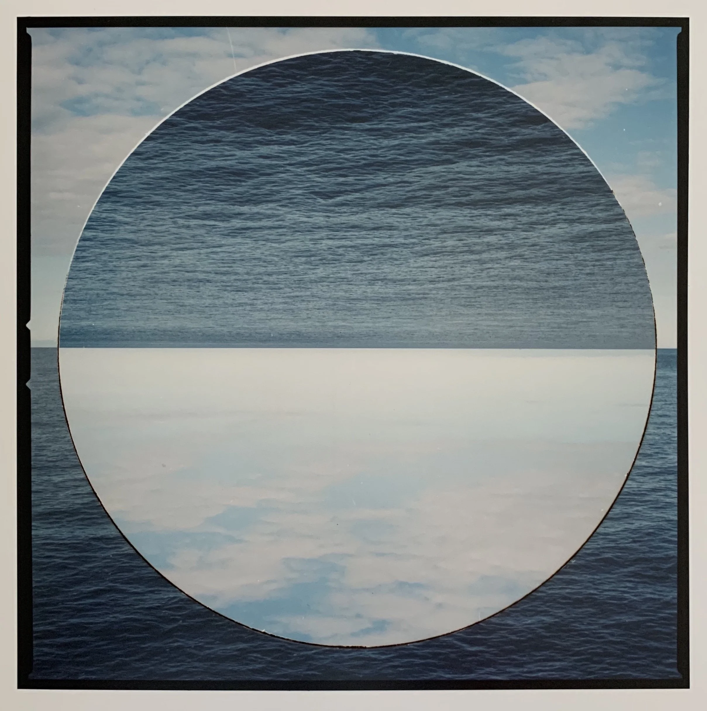 ‘In the beginning...', colour photograph from hole-punched and repositioned negative, 24 x 24 cm, 2020