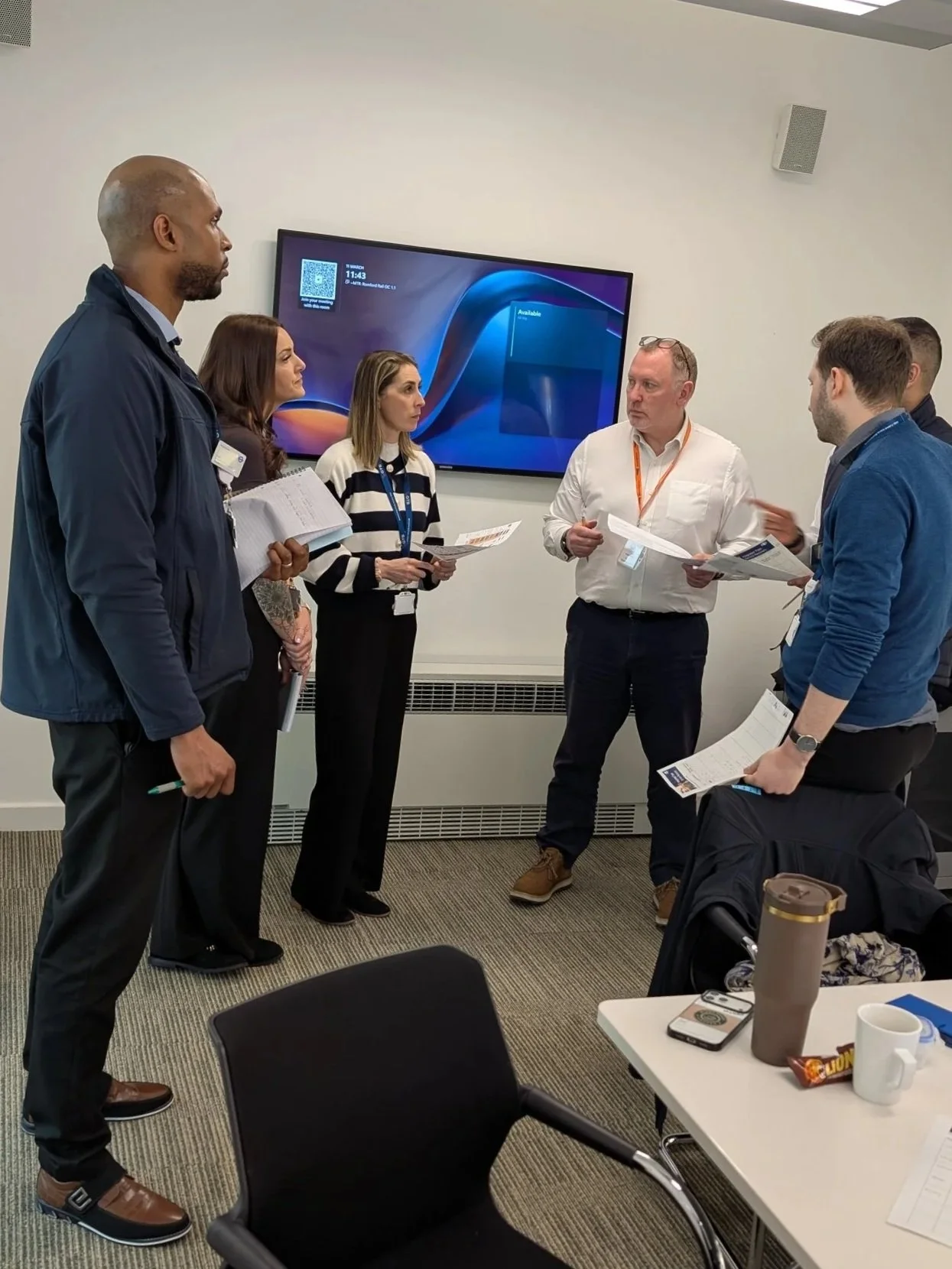 Training being delivered on site for clients.