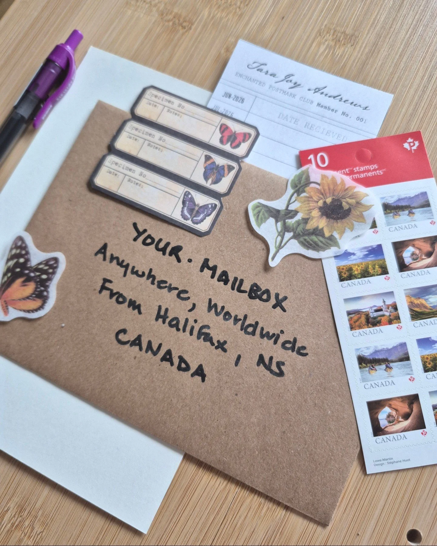 I&rsquo;ve always believed there&rsquo;s something magical about receiving real mail.

Not bills.
Not flyers.
But something thoughtful.

A handwritten note.
Beautiful paper.
A postcard tucked into an envelope.
A little surprise waiting in the mailbox