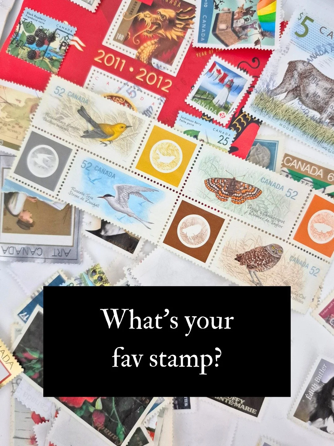 📮 Stamp Roll Call!

One of my favourite parts of sending mail is choosing the stamps. Sometimes it's the artwork, sometimes it's the colours, and sometimes it's simply because they make me smile.

I'd love to see what stamps are finding their way on