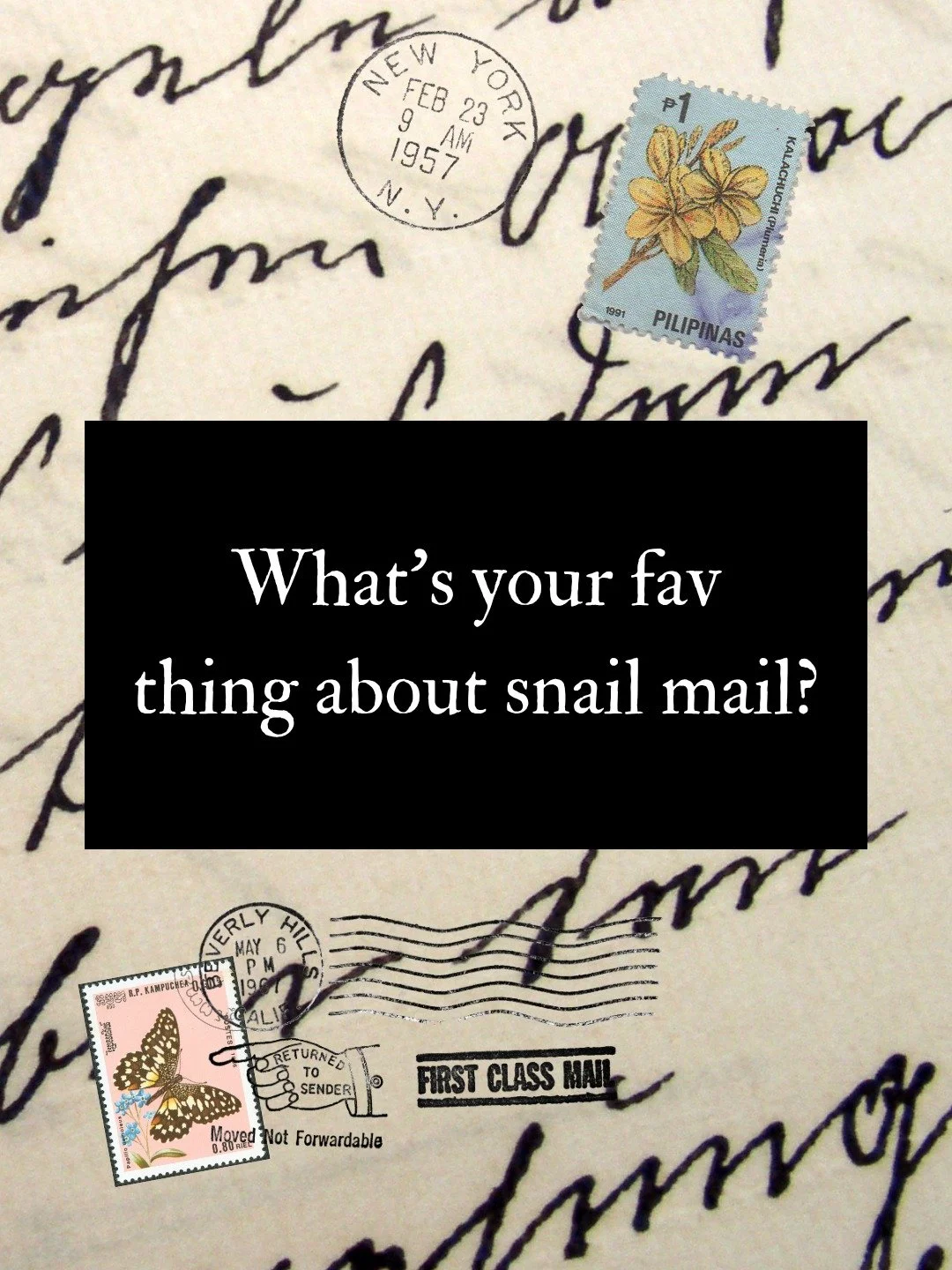 What&rsquo;s your favourite part of snail mail? 💌

Is it choosing the perfect stationery, writing the letter, decorating the envelope, adding the stamps&hellip; or the little thrill of finding something waiting for you in the mailbox?

For me, there