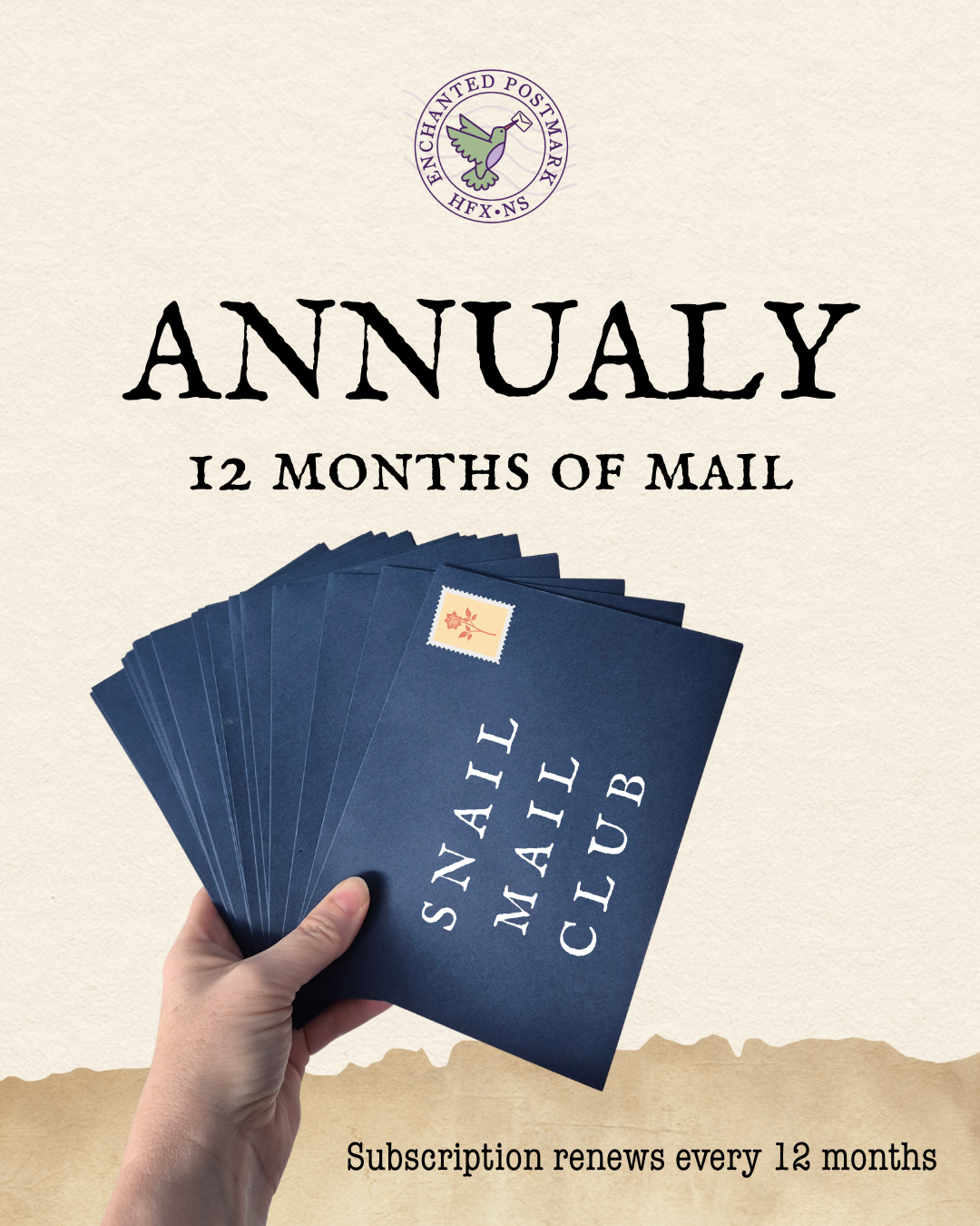 Annual Subscription | 12 Months of snail mail