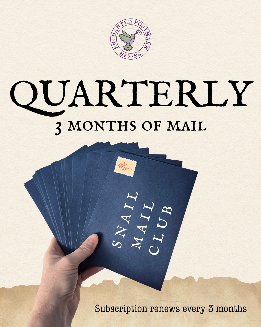Quarterly Subscription | 3 months of snail mail