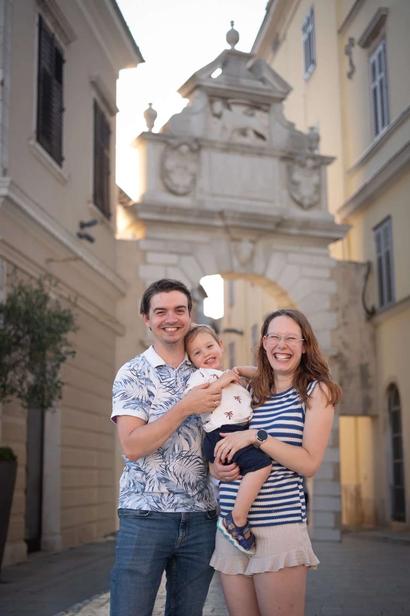 family portrait photography sunset photoshooting in rovinj