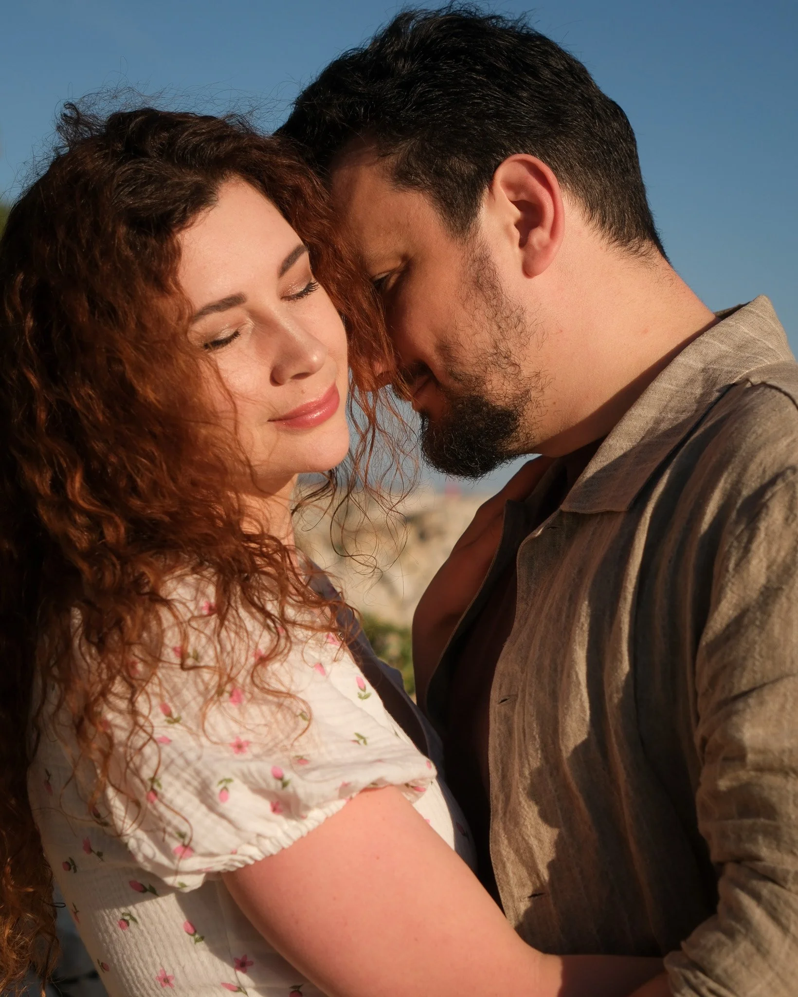 love story photography at susnset in zadar