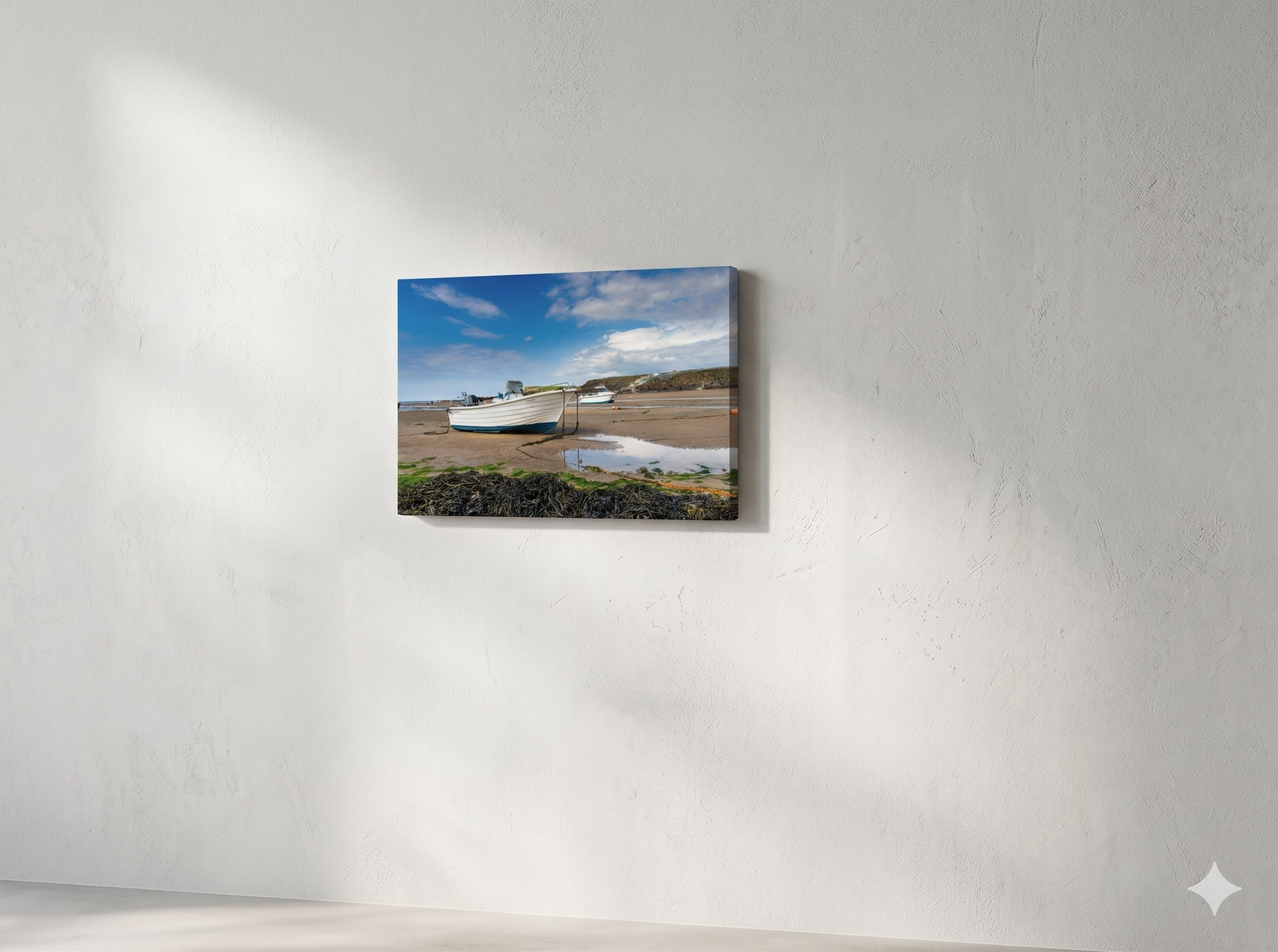 Small Canvas on the Wall of a boat in Bude Haven