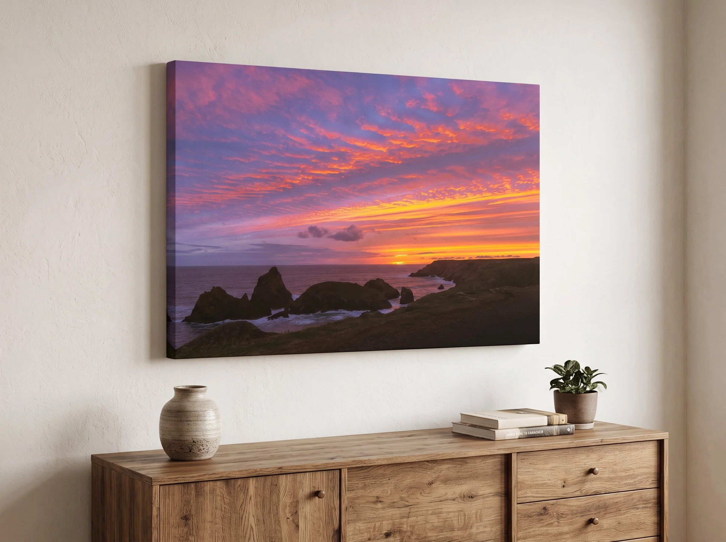 Sunset Over Kynance Cove