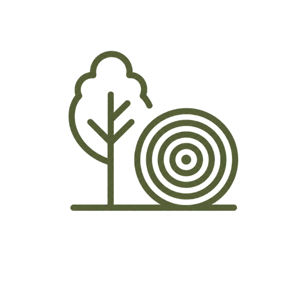 Icône représentant un arbre et une cible circulaire