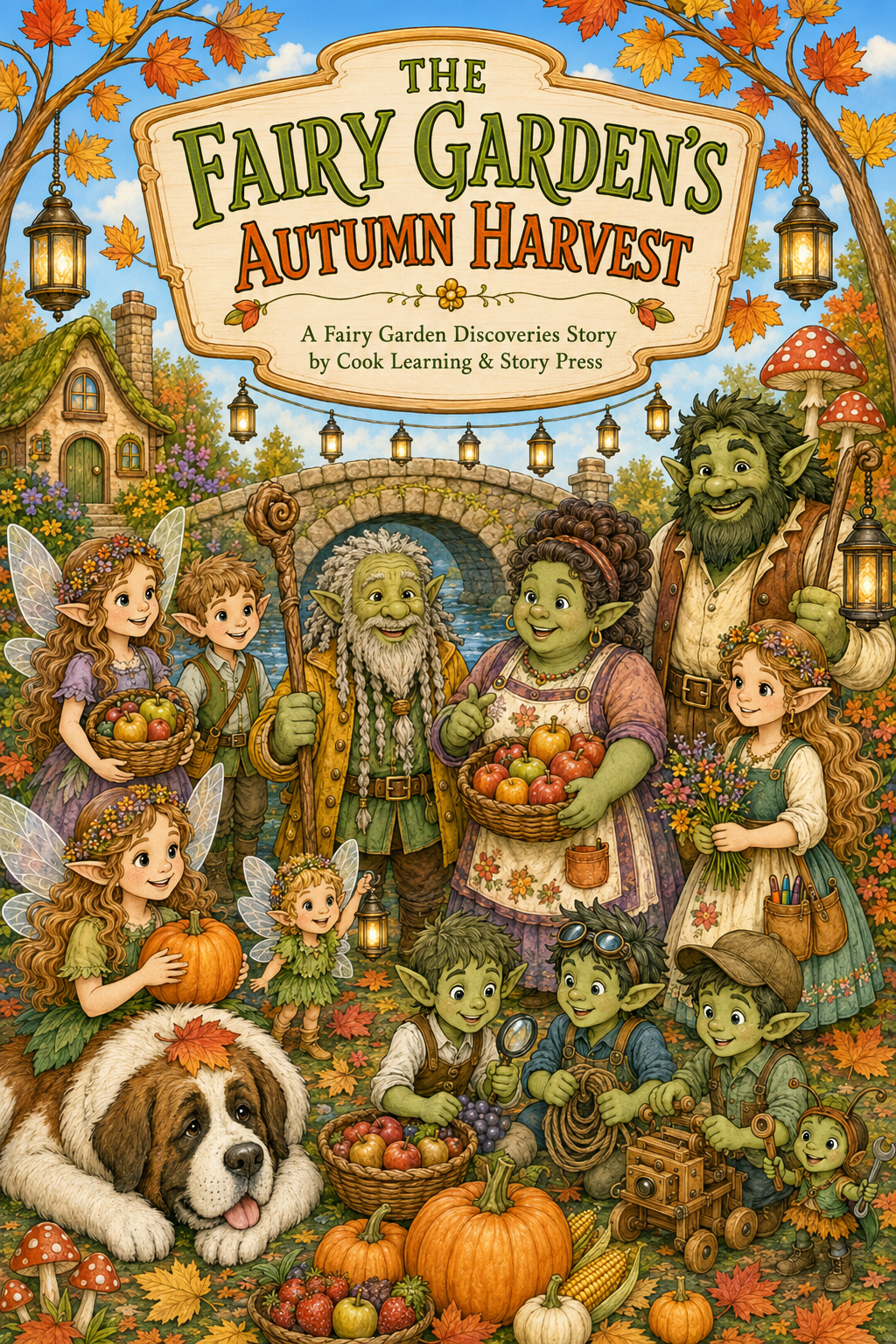 The Fairy Garden’s Autumn Harvest | Fall Coloring & Activity Book | PreK–3 Print
