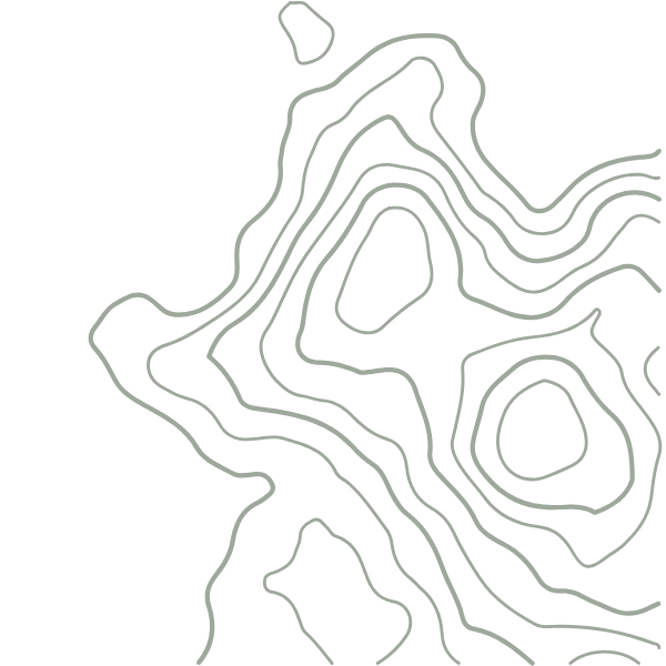Black background with white contour lines forming a topographic map.