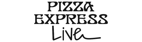 Pizza Express Live logo in black and white