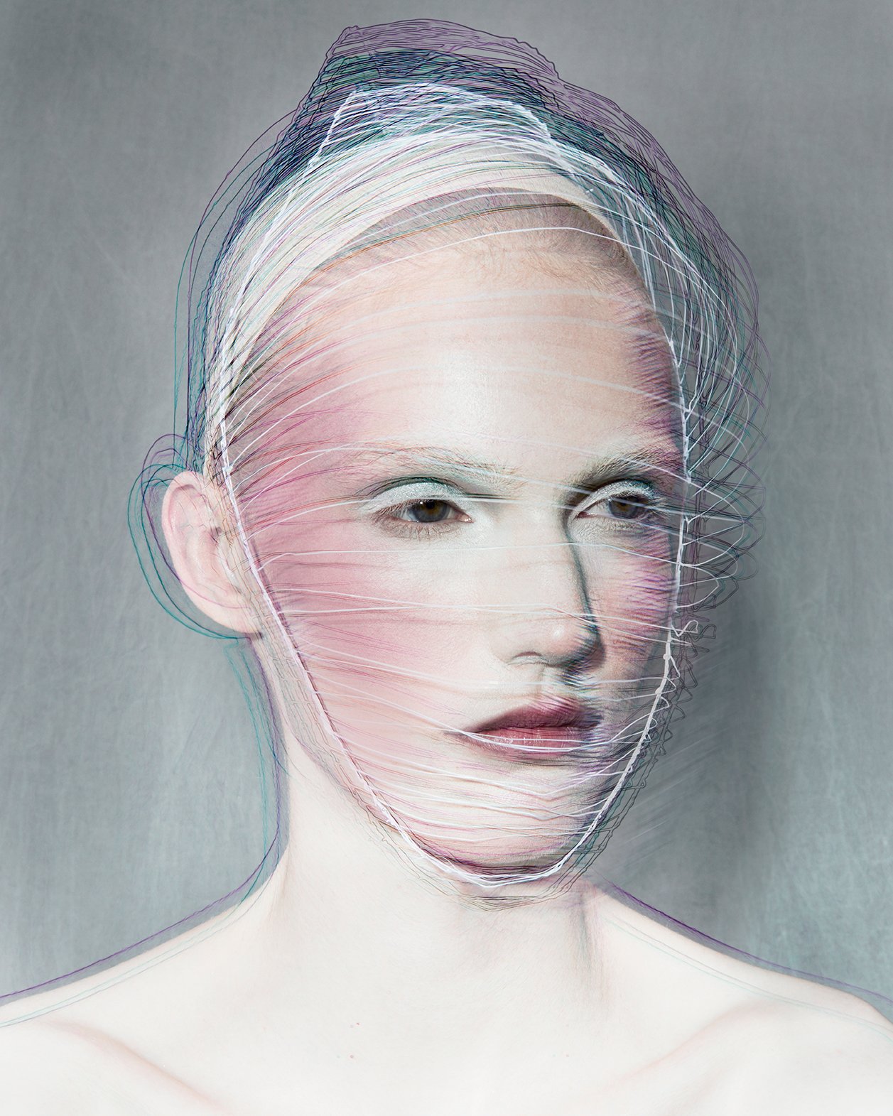 Girl with Mask
Inspired by classical portraiture and contemporary fashion, Girl with Mask explores identity as something constantly shaped and reshaped. The delicate lines both conceal and reveal, transforming the face into a living sculpture.