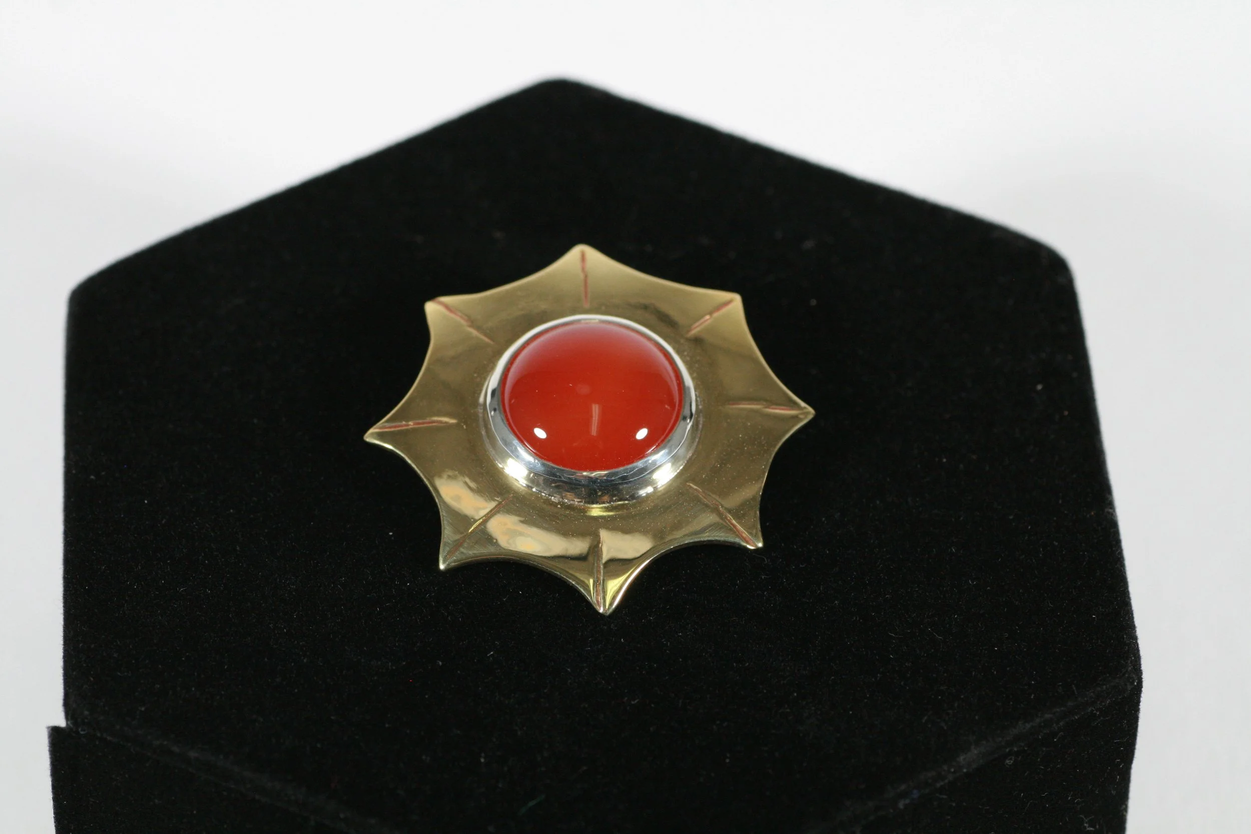Carnelian Stone Broach