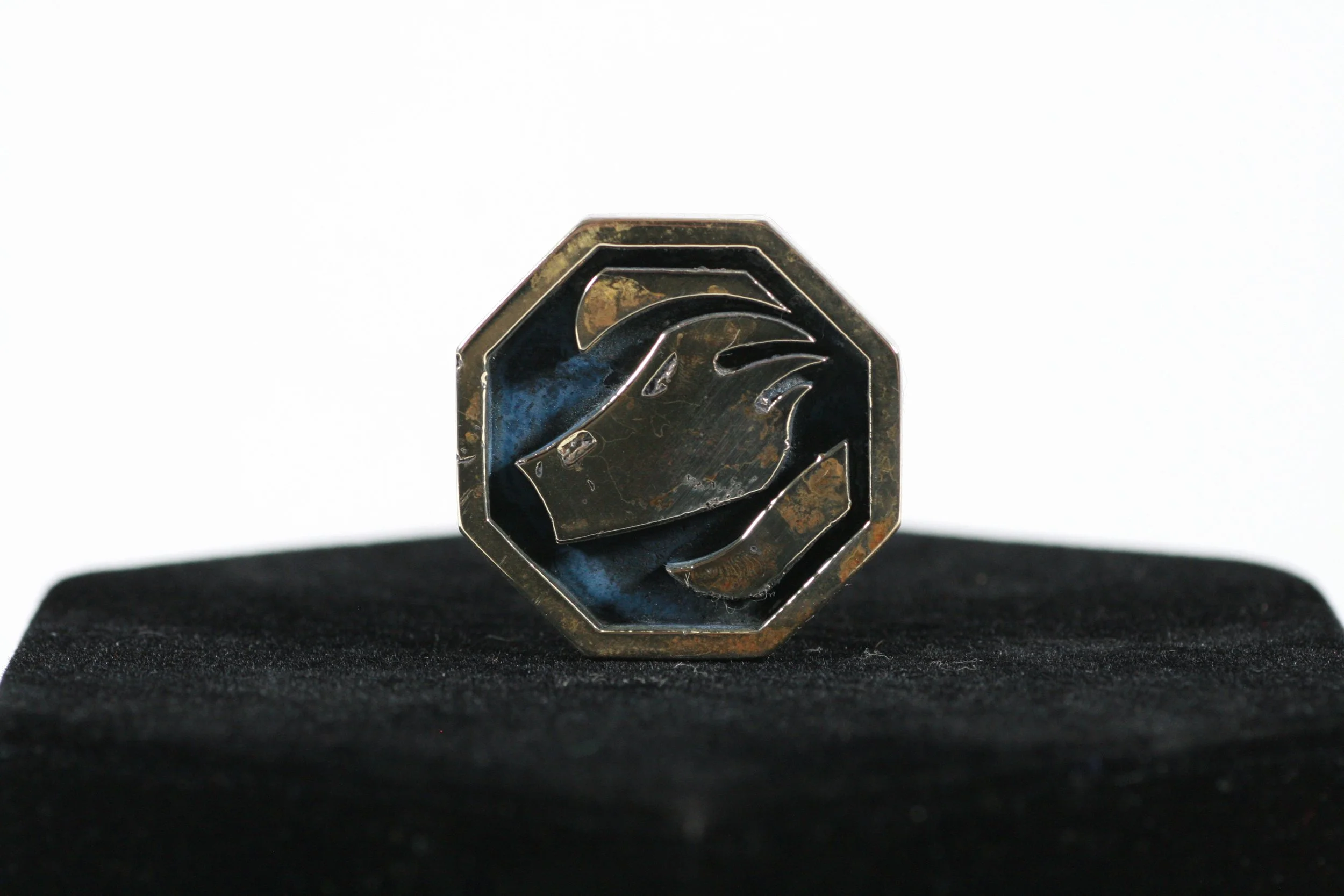 Brass Cast Dragon Coin