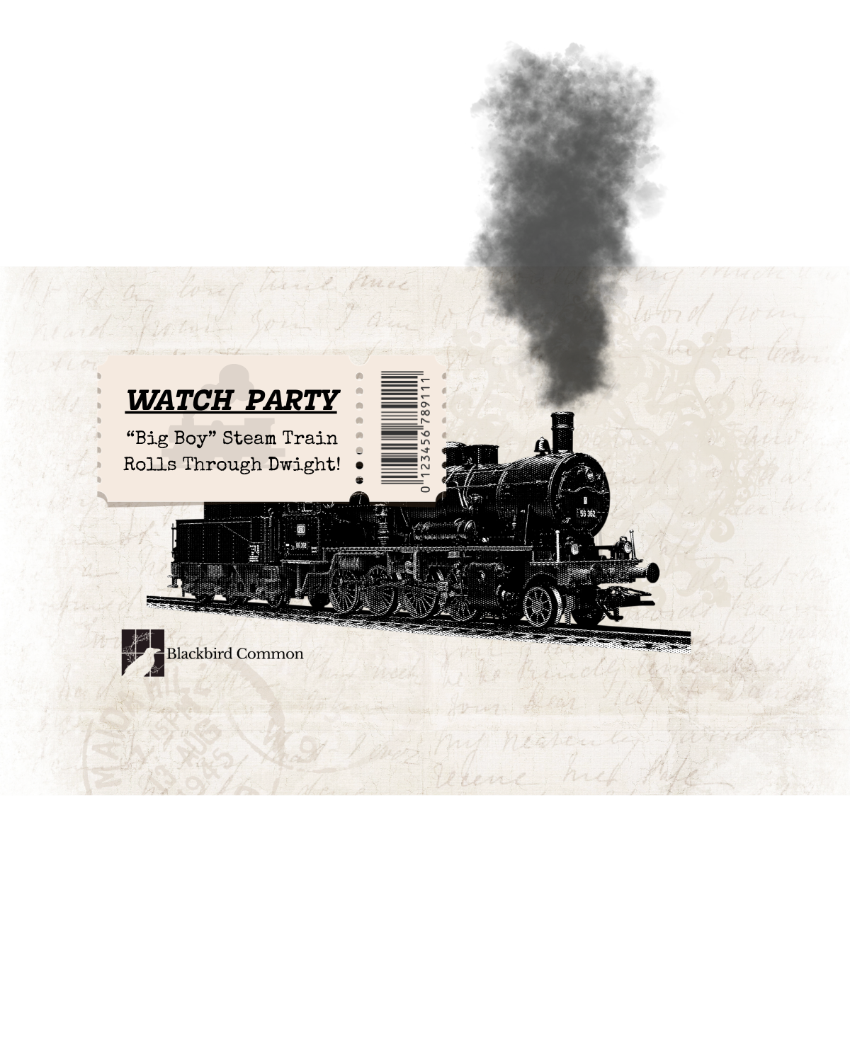 Blackbird Common - Train Lounge - Family Ticket