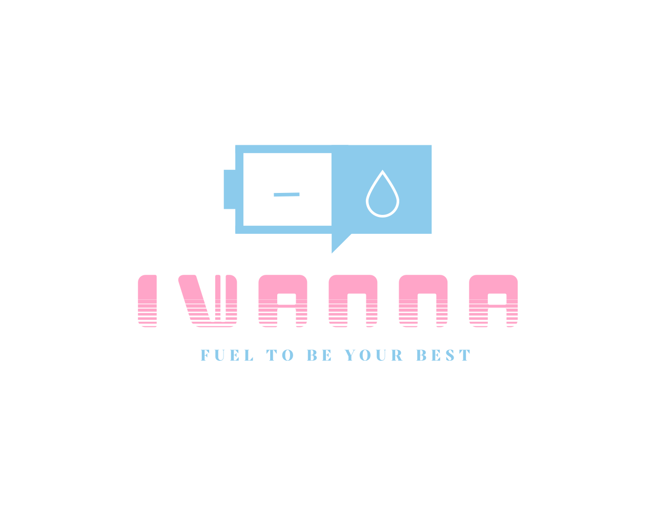 Graphic with a fuel gauge icon and a water droplet, the word "VROOM" in pink with a striped pattern, and the slogan "Fuel to be your best" in blue.