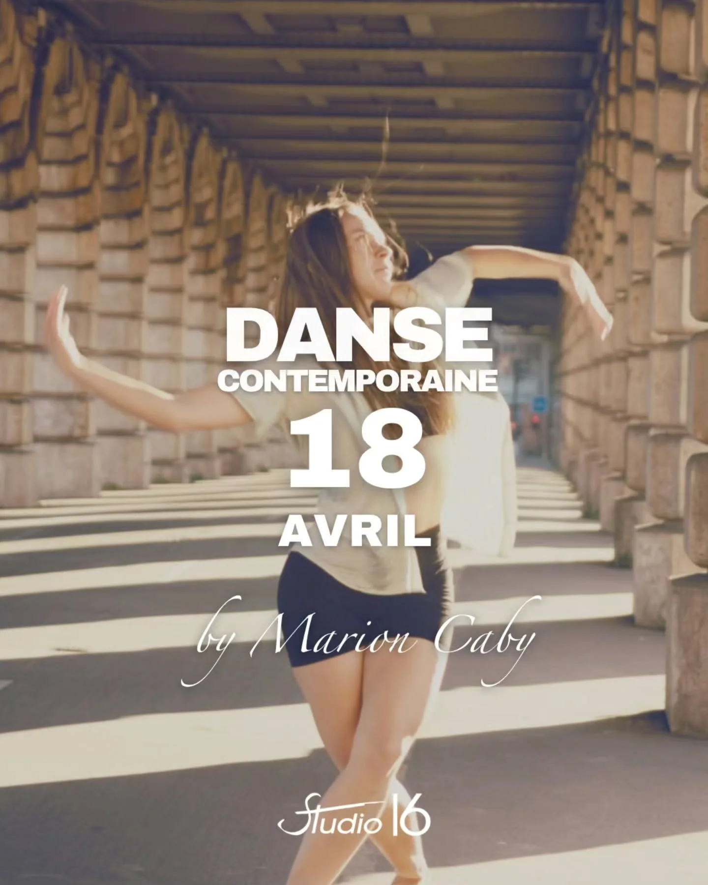 🔥 WORKSHOP CONTEMPORAIN | Marion est de retour !

Deux heures pour aller plus loin &mdash; dans le mouvement, dans l'expression, dans le plaisir de danser.
Une premi&egrave;re partie ax&eacute;e sur la technique et la conscience du corps, suivie d'u