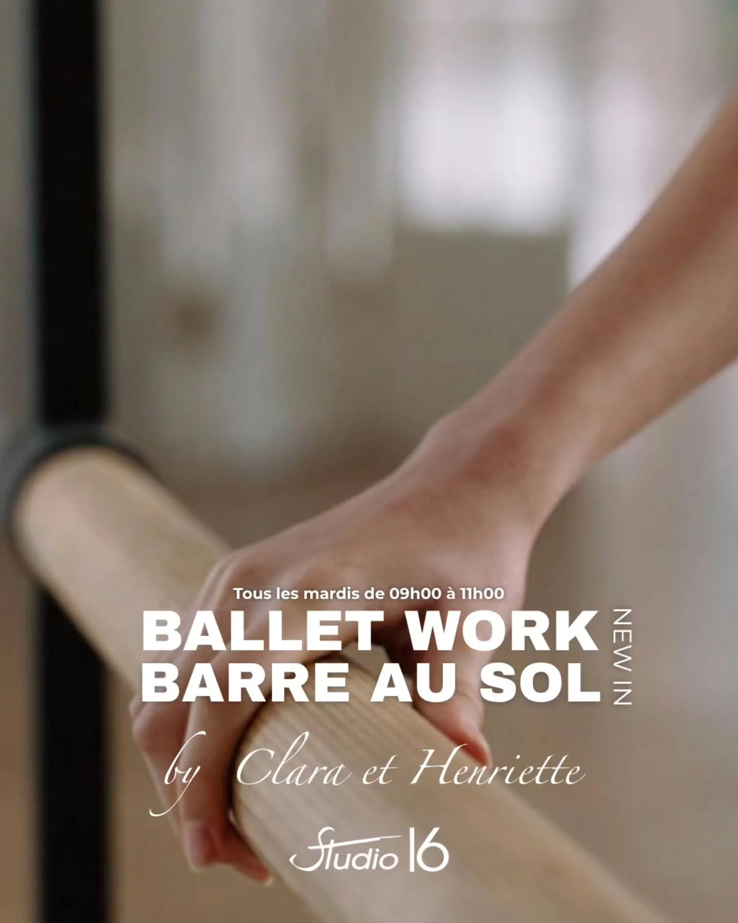 Vous adorez la barre ? On a entendu ! Deux nouveaux cours s'invitent le mardi matin pour les l&egrave;ve-t&ocirc;t motiv&eacute;s :

Ballet Work &mdash; Mardi 9h &ndash; 10h
Barre au sol &mdash; Mardi 10h &ndash; 12h

Une matin&eacute;e compl&egrave;