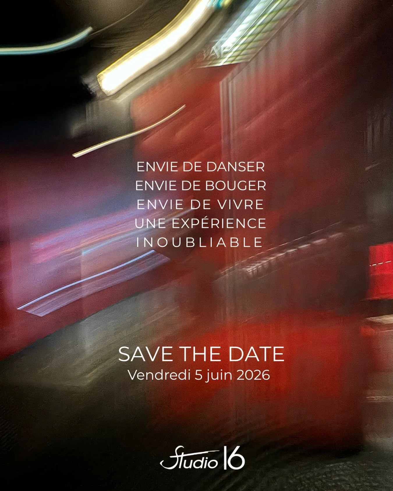 Envie de danser.
Envie de bouger.
Envie de vivre une exp&eacute;rience inoubliable voir un peu folle ! 
Alors restez avec nous.
Le 5 juin, quelque chose se pr&eacute;pare.
Un lieu.
 Une &eacute;nergie.
 Un moment &agrave; part.
On vous en dit plus tr