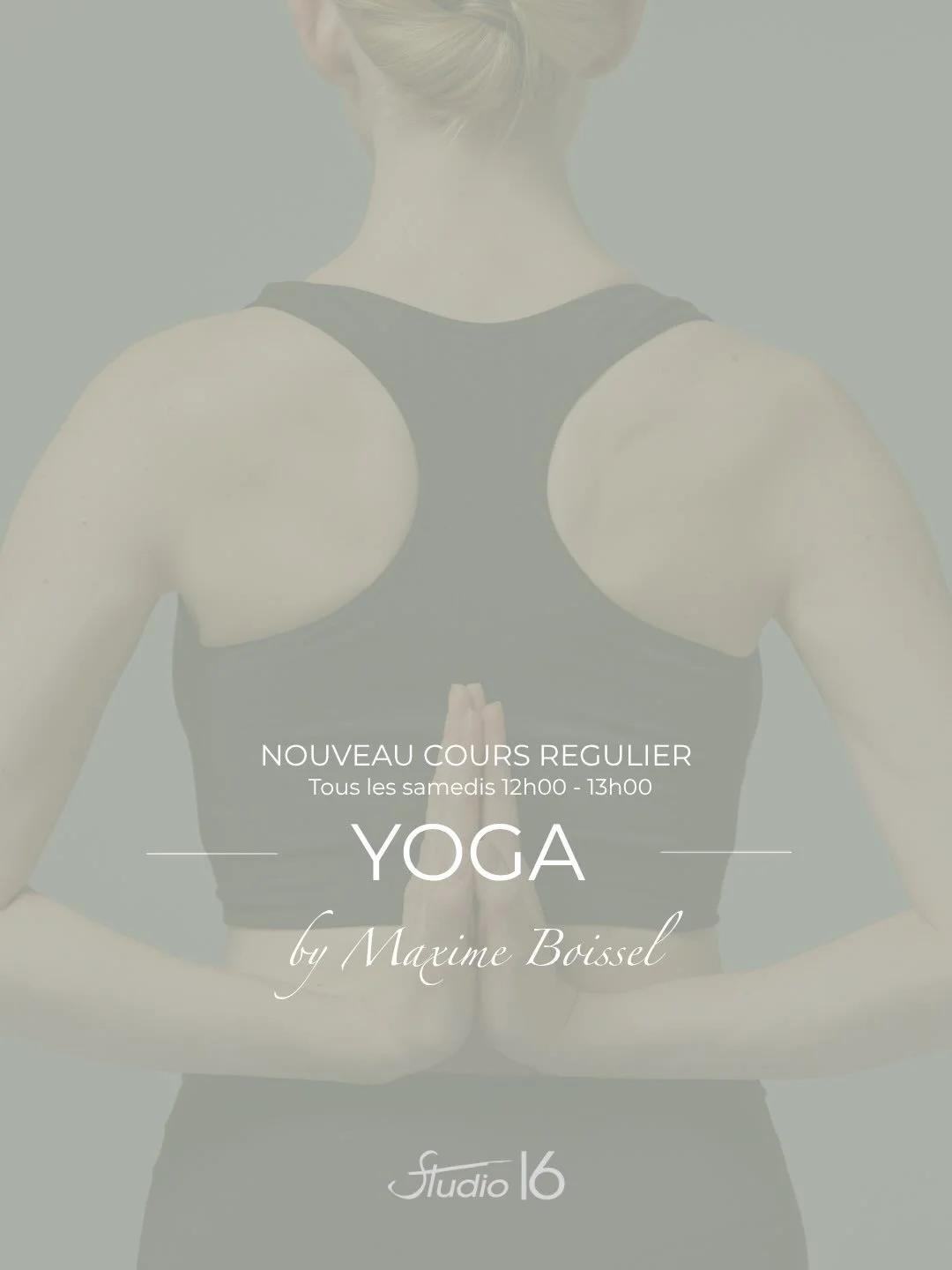 Le bien-&ecirc;tre 
au c&oelig;ur de la rentr&eacute;e

Cette saison, le Studio 16 enrichit son offre d&eacute;di&eacute;e au bien-&ecirc;tre avec l&rsquo;arriv&eacute;e de quatre nouveaux professeurs de Yoga : Laura Arend, Alex Blondeau, Maxime Bois