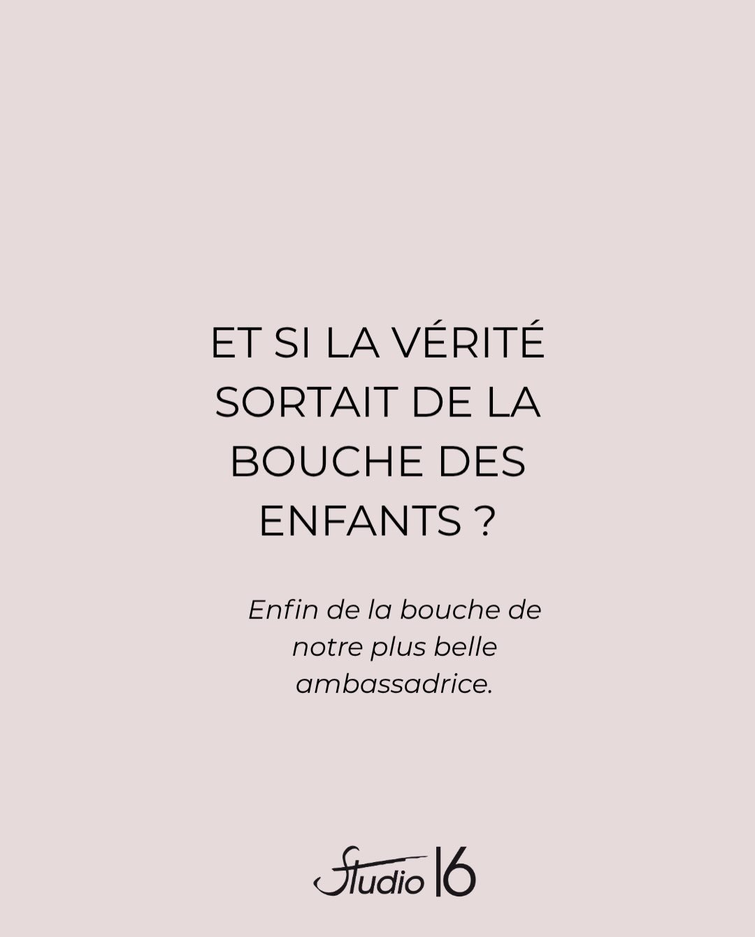 LA V&Eacute;RIT&Eacute; SORT DE LA BOUCHE DES ENFANTS&hellip; 🤍

 

Pour inaugurer cette nouvelle s&eacute;rie, nous avons d&eacute;cid&eacute; de laisser la parole &agrave; l&rsquo;une de nos petites &eacute;l&egrave;ves.

Avec ses mots, sa spontan