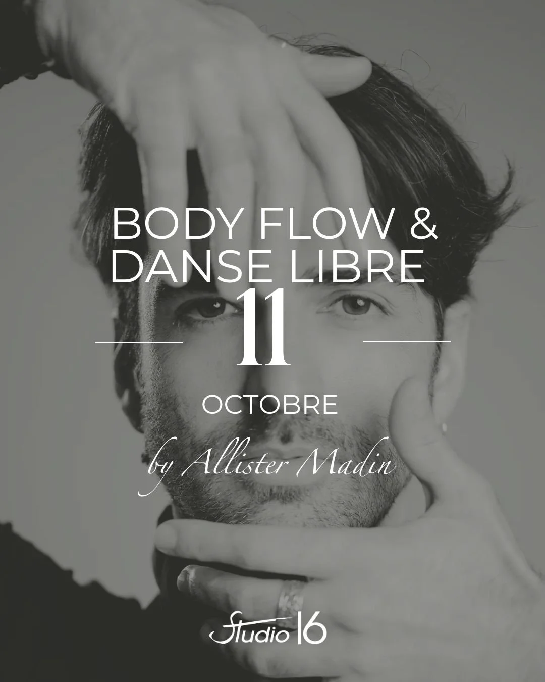 ALLISTER MADIN AU STUDIO 16 &mdash; DEUX WORKSHOPS, DEUX FA&Ccedil;ONS D&rsquo;EXPLORER LE MOUVEMENT
Le 11 octobre, Allister Madin vous invite &agrave; d&eacute;couvrir deux approches compl&eacute;mentaires, nourries par son parcours de danseur profe
