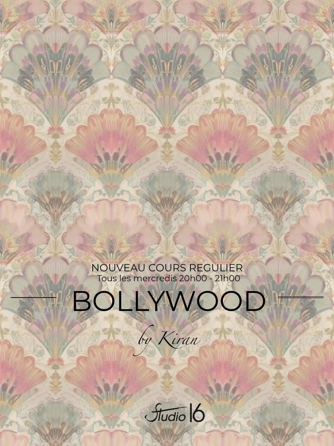 BOLLYWOOD IS COMING TO STUDIO 16! 🇮🇳🔥

Grande premi&egrave;re au Studio 16 : la danse Bollywood fait son entr&eacute;e au planning !

Color&eacute;e, expressive, vibrante et r&eacute;solument feel good, la danse Bollywood ne se r&eacute;sume pas &