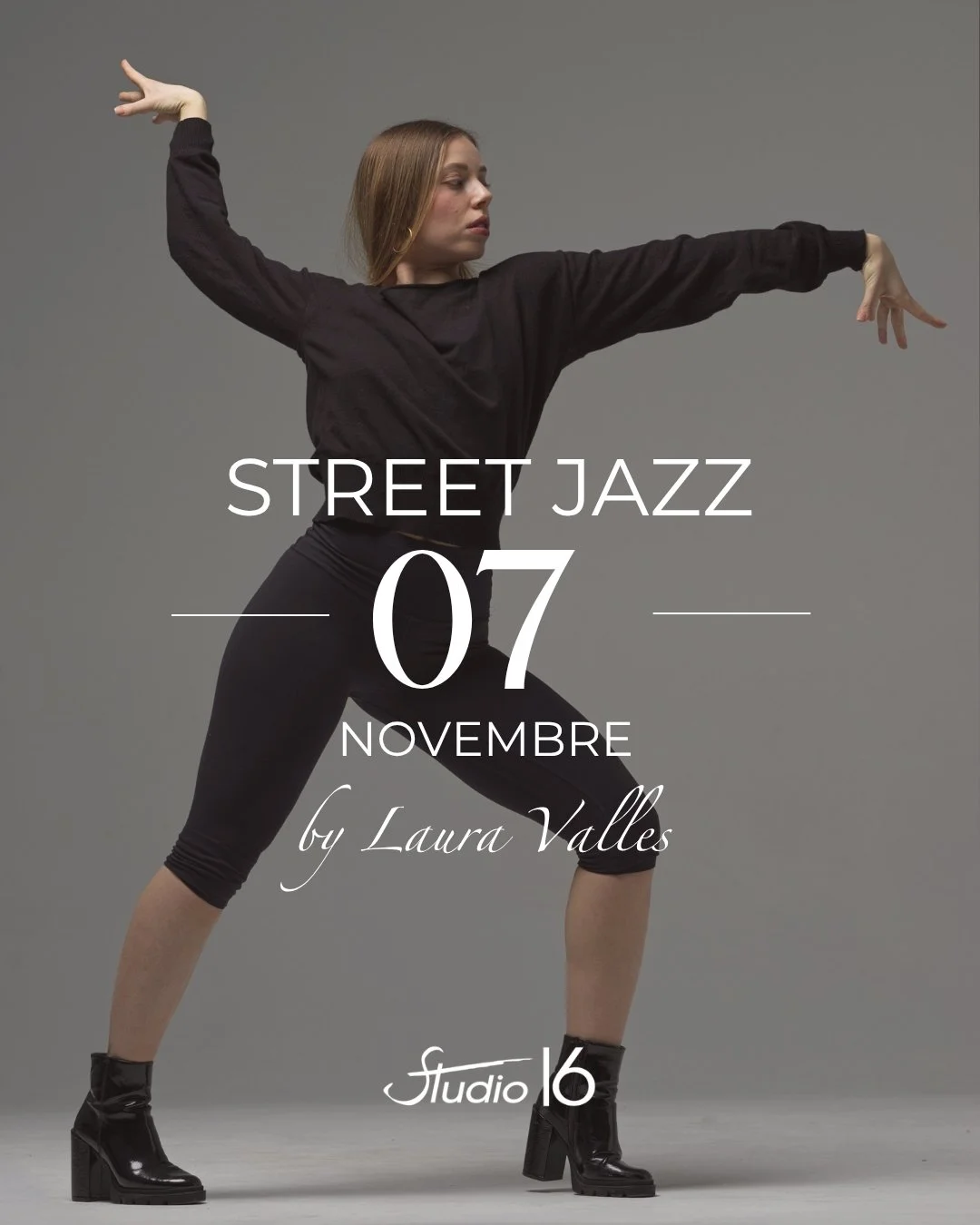 WORKSHOP STREET JAZZ INTENSIF TECHNIQUE avec LAURA

Nouveau rendez-vous mensuel au Studio 16 !

Et si, pour mieux danser, on prenait le temps de revenir &agrave; la technique ?

Chaque mois, Laura vous propose un workshop sp&eacute;cialement pens&eac