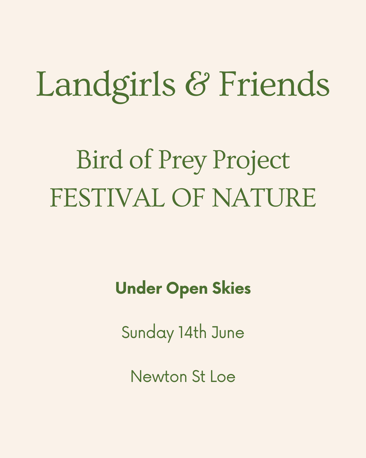 Festival of Nature: Bird of Prey Project Walk