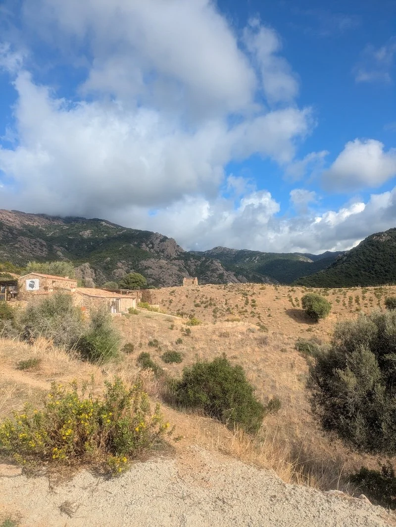 Montée au col avant Piana