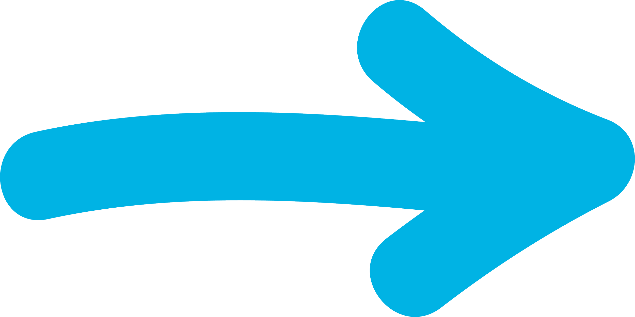 Blue right-pointing arrow on a transparent background.