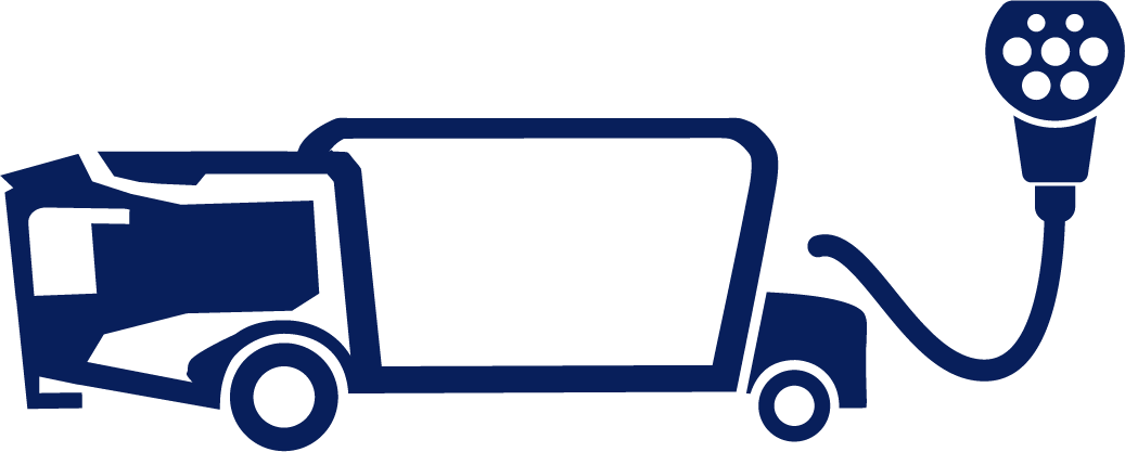 Siloking TruckLine eTruck electric self-propelled TMR mixer icon with an integrated EV charging plug graphic.