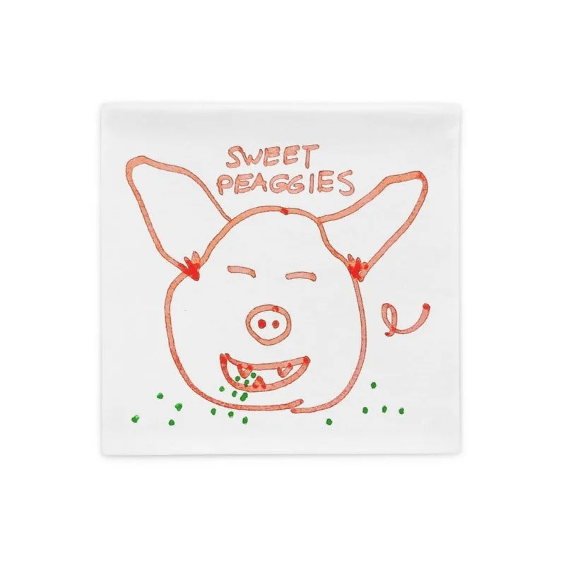 Sweet Peaggies Pillow Cover