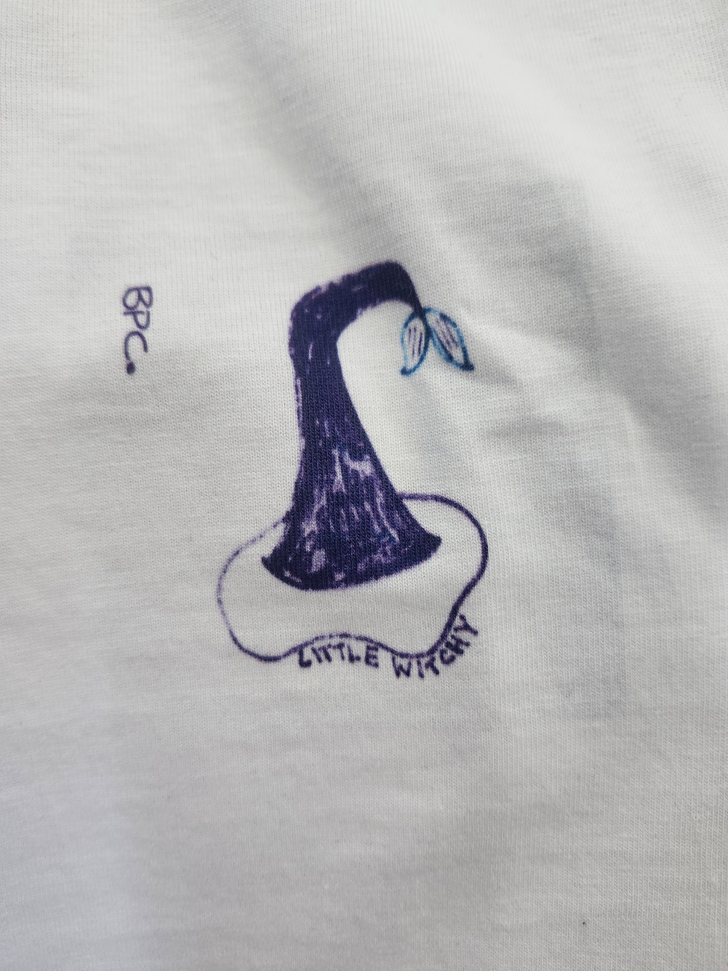 Little Witchy/Big Fishy Unisex White Tee