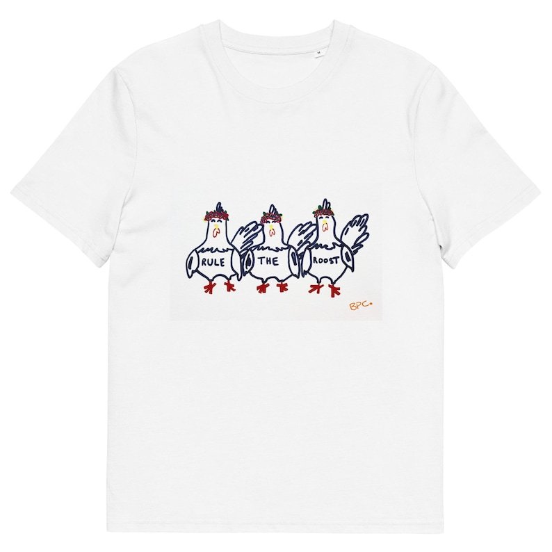 Hen Triskele Unisex White Tee