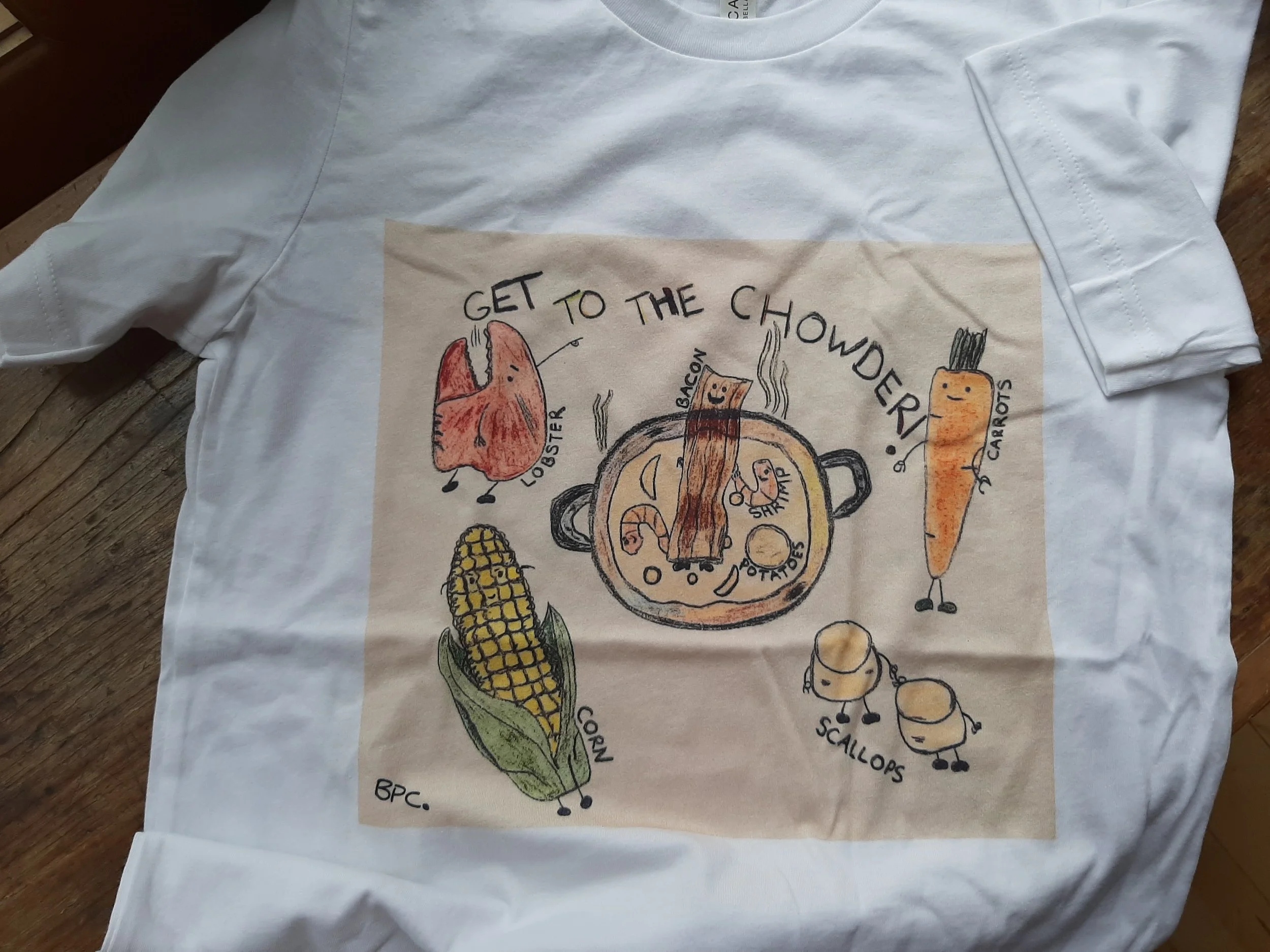 Get to the Chowder Unisex White Tee