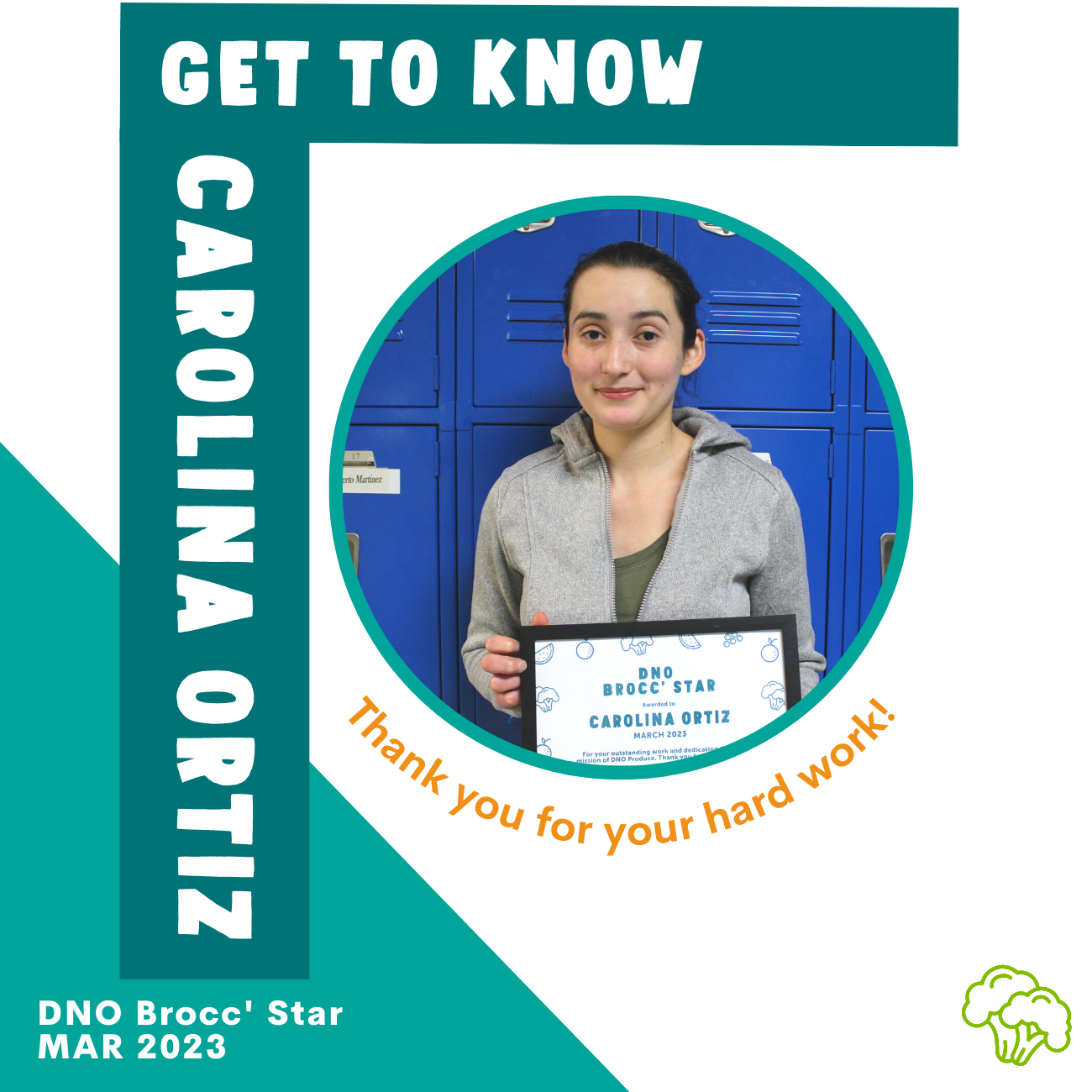 Meet Carolina: Our March Brocc Star! 