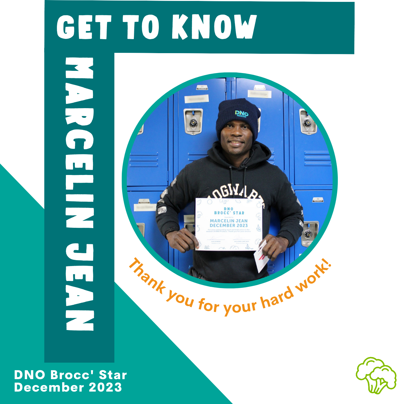 Meet Marcelin: Our December Brocc Star! 
